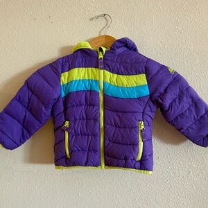 Snozu  toddler purple down jacket size 3